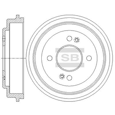 SD2071 Hi-Q Тормозной барабан