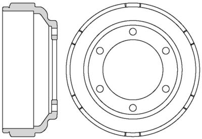 VBE618 MOTAQUIP Тормозной барабан