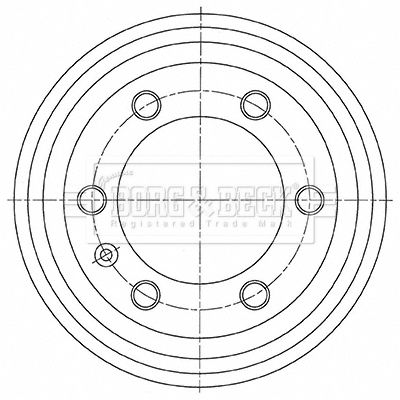 BBR7271 BORG & BECK Тормозной барабан