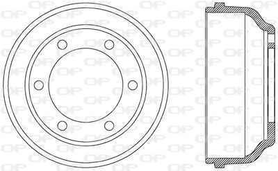 BAD905710 OPEN PARTS Тормозной барабан