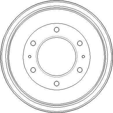 NDR276 NATIONAL Тормозной барабан