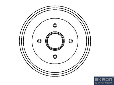 1120010 AKRON-MALÒ Тормозной барабан