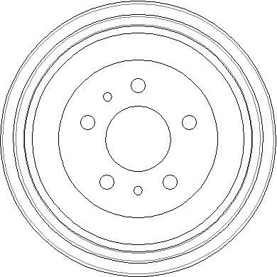 NDR285 NATIONAL Тормозной барабан