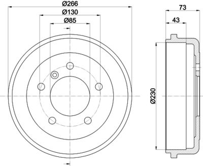 MBD113 MINTEX Тормозной барабан