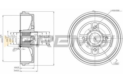 CR5665 BREMSI Тормозной барабан