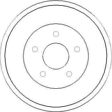 NDR302 NATIONAL Тормозной барабан