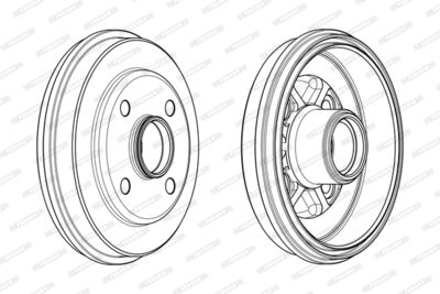 FDR329317 FERODO Тормозной барабан