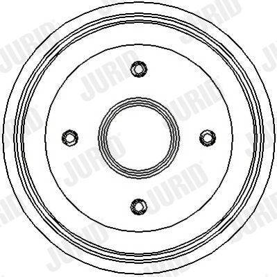 329122J JURID Тормозной барабан