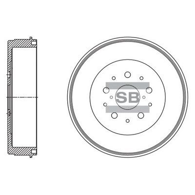SD4609 Hi-Q Тормозной барабан
