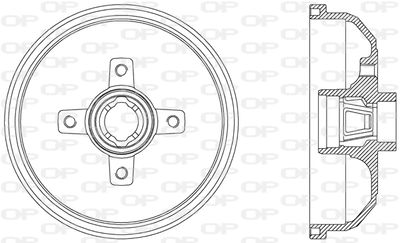 BAD901940 OPEN PARTS Тормозной барабан