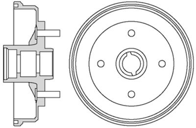 VBD21 MOTAQUIP Тормозной барабан
