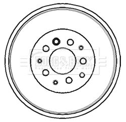 BBR7070 BORG & BECK Тормозной барабан