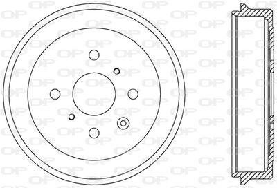 BAD907110 OPEN PARTS Тормозной барабан