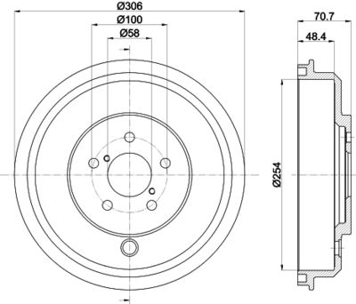 MBD340 MINTEX Тормозной барабан