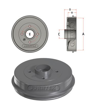 JDR064 JURATEK Тормозной барабан