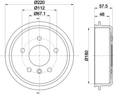 MBD062 MINTEX Тормозной барабан