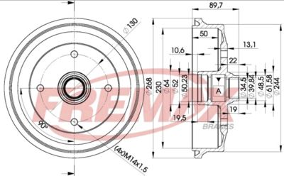 BD1514 FREMAX Тормозной барабан