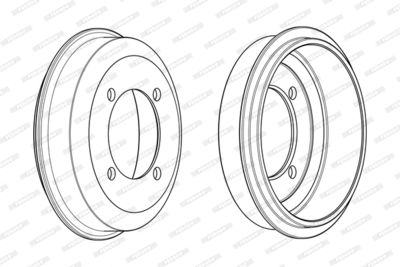 FDR329321 FERODO Тормозной барабан
