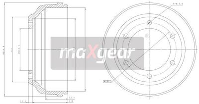 192304 MAXGEAR Тормозной барабан