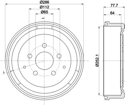 MBD296 MINTEX Тормозной барабан