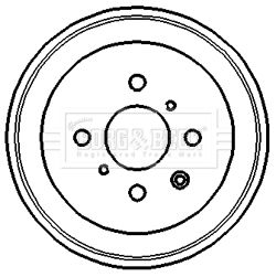 BBR7120 BORG & BECK Тормозной барабан