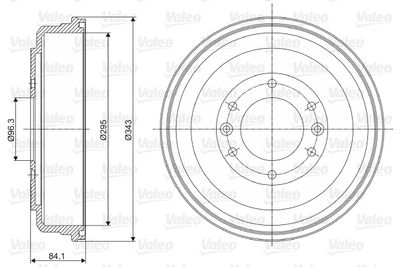 237056 VALEO Тормозной барабан