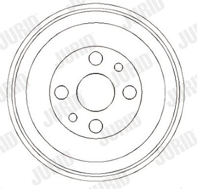 329019J JURID Тормозной барабан