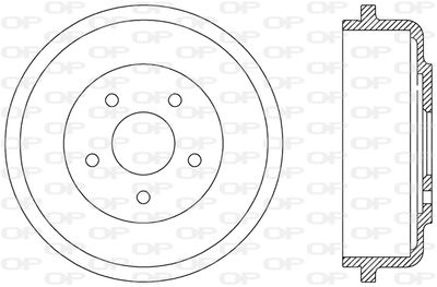 BAD907310 OPEN PARTS Тормозной барабан