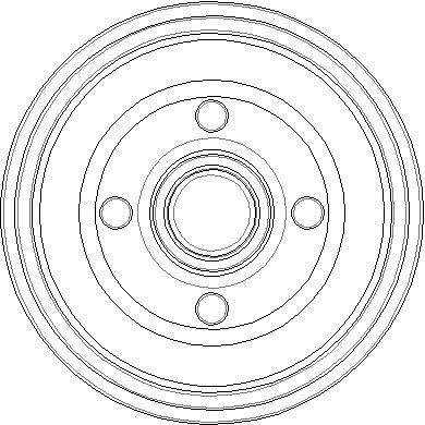 NDR229 NATIONAL Тормозной барабан
