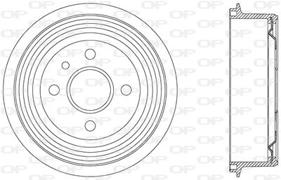 BAD901820 OPEN PARTS Тормозной барабан