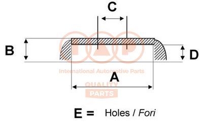 71017006 IAP QUALITY PARTS Тормозной барабан