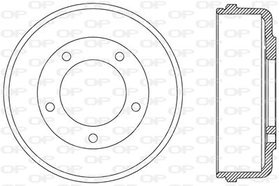 BAD907410 OPEN PARTS Тормозной барабан