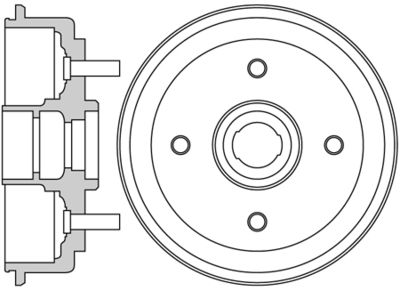 VBE687 MOTAQUIP Тормозной барабан