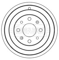 BBR7237 BORG & BECK Тормозной барабан