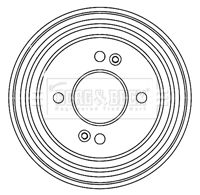 BBR7206 BORG & BECK Тормозной барабан