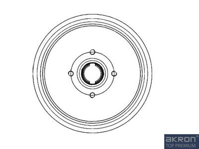 1120021 AKRON-MALÒ Тормозной барабан