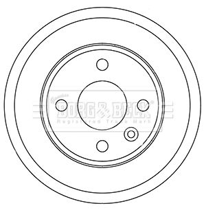 BBR7257 BORG & BECK Тормозной барабан