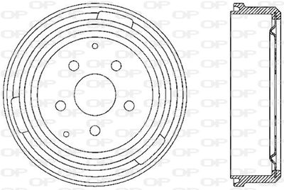 BAD901120 OPEN PARTS Тормозной барабан