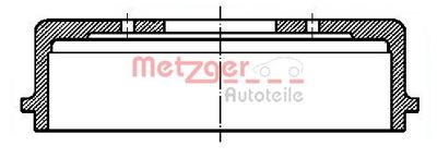 BT319 METZGER Тормозной барабан