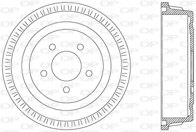 BAD902610 OPEN PARTS Тормозной барабан