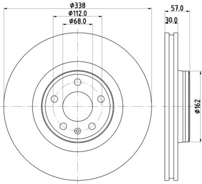 MDC2744 MINTEX Тормозной диск