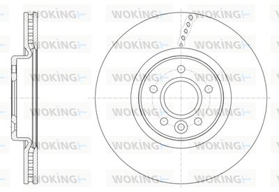 D6154210 WOKING Тормозной диск
