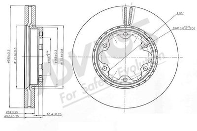 A6F118B ADVICS Тормозной диск