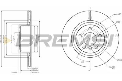 CD8038V BREMSI Тормозной диск