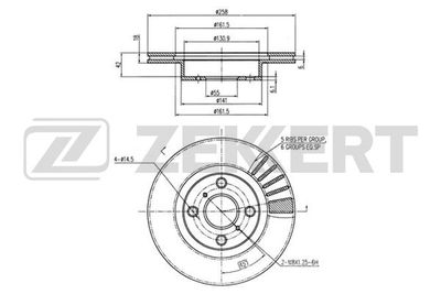 BS6299 ZEKKERT Тормозной диск