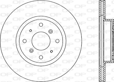 BDR105220 OPEN PARTS Тормозной диск