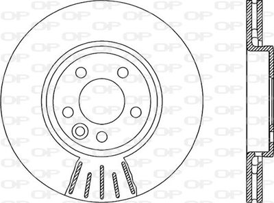 BDR190020 OPEN PARTS Тормозной диск