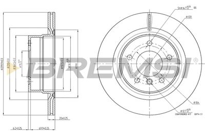 CD7851V BREMSI Тормозной диск