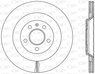 BDR248720 OPEN PARTS Тормозной диск