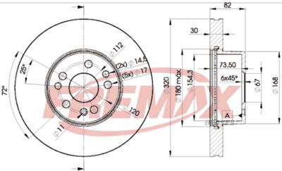 BD0212 FREMAX Тормозной диск